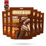 6 بسته شکلات غلات اوت چوکو شکلاتی Oat choco مدل mazzex وزن 400 گرم