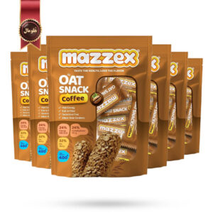 6 بسته شکلات غلات اوت چوکو قهوه Oat choco مدل mazzex وزن 400 گرم