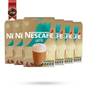 6 بسته کافی میکس نسکافه Nescafe مدل لاته Latte پک 8 تایی