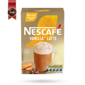 کافی میکس نسکافه Nescafe مدل لاته وانیلی Vanilia Latte پک 8 تایی