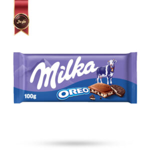 شکلات تخته ای میلکا milka مدل اورو Oreo وزن 100 گرم