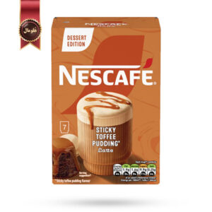 کافی میکس نسکافه Nescafe مدل لاته پودینگ تافی چسپنده sticky toffee pudding latte پک 7 تایی