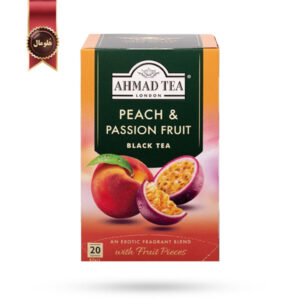 چای احمد Ahmad Tea مدل هلو و میوه شور Peach & Passion Fruit پک 20 تایی