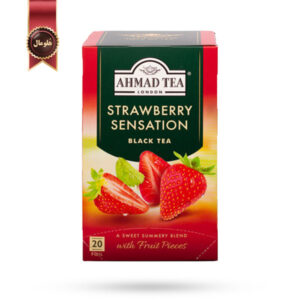 چای احمد Ahmad Tea مدل حس توت فرنگی Strawberry Sensation پک 20 تایی