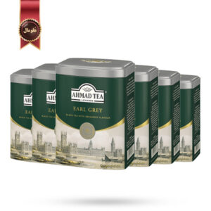 6 عدد چای سیاه احمد Ahmad Tea مدل ارل گری Earl Grey وزن 200 گرم