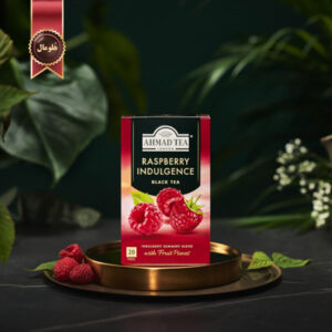 چای احمد Ahmad Tea مدل لذت تمشک Raspberry Indulgence پک 20 تایی