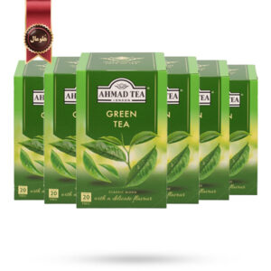 6 بسته چای احمد Ahmad Tea مدل چای سبز Green Tea پک 20 تایی