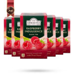 6 بسته چای احمد Ahmad Tea مدل لذت تمشک Raspberry Indulgence پک 20 تایی