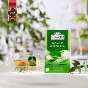 چای احمد Ahmad Tea مدل چای سبز یاس Jasmine Green Tea پک 20 تایی