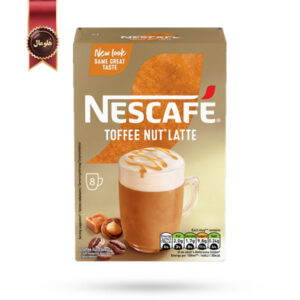 کافی میکس نسکافه Nescafe مدل تافی آجیل لاته Toffee Nut Latte پک 8 تایی