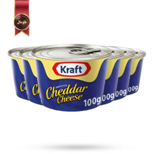 6 عدد پنیر کرافت KRAFT مدل چدار Cheddar وزن 100 گرم