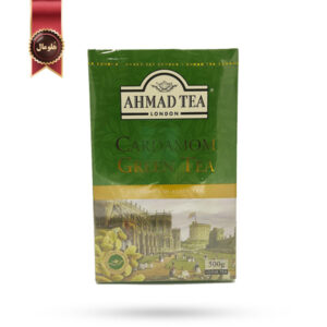 چای احمد Ahmad Tea مدل چای سبز هل Cardamom Green Tea وزن 500 گرم