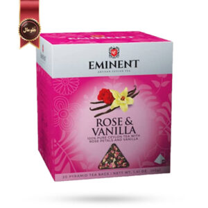 چای امیننت eminent مدل گل سرخ و وانیل Rose & Vanilla پک 20 تایی