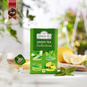 چای احمد Ahmad Tea مدل چای سبز چهار طعم Green Tea Selection پک 20 تایی