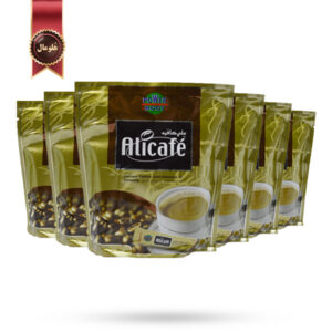 6 بسته پودر قهوه فوری علی کافه Alicafe مدل گلد Gold پک 20 تایی