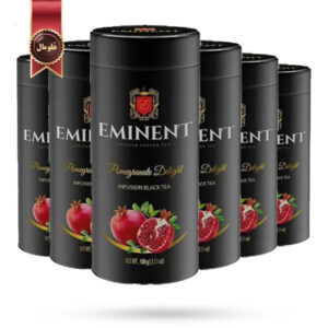 6 عدد چای امیننت eminent مدل انار لذیذ pomegranate delight وزن 100 گرم