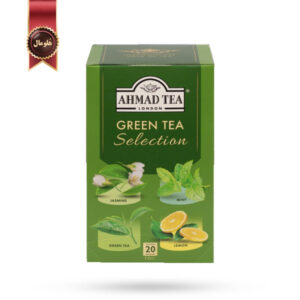 چای احمد Ahmad Tea مدل چای سبز چهار طعم Green Tea Selection پک 20 تایی