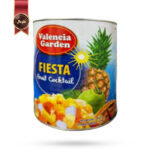 کمپوت والنسیا گاردن valencia garden مدل کوکتل میوه ای فیستا Fiesta fruit cocktail سه کیلویی