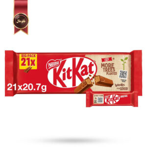 21 عدد شکلات کیت کت Kitkat دو انگشتی وزن 20.7 گرم