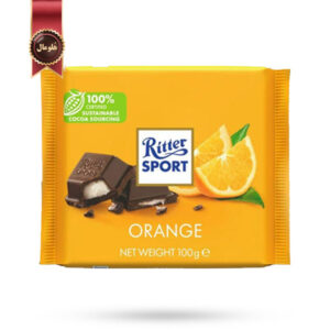 شکلات تخته ای ریتر اسپرت Ritter sport مدل پرتقال orange وزن 100 گرم