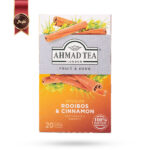 چای احمد Ahmad Tea مدل دم کرده رویبوس و دارچین infusion rooibos & cinnamon پک 20 تایی