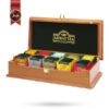 چای احمد Ahmad Tea مدل جعبه چوبی چای Wooden tea box پک 100 تایی
