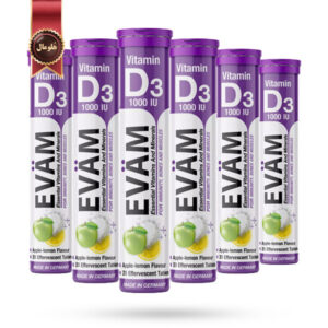 6 بسته قرص جوشان ایوام evam مدل ویتامین دی سه Vitamin D3