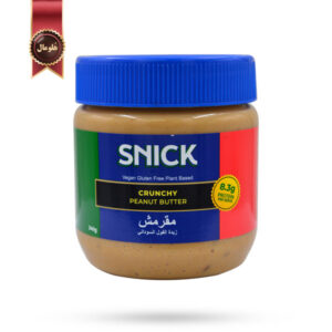 کره بادام زمینی اسنیک snick مدل کرانچی crunchy وزن 340 گرم