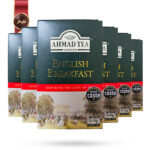 6 چای احمد Ahmad Tea مدل صبحانه انگلیسی چای فله English Breakfast Loose tea وزن 100 گرم