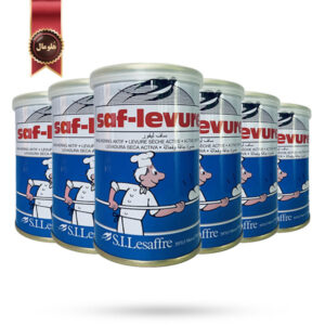 6 عدد پودر قوطی خمیر مایه فعال SAF-Levure وزن 125 گرم
