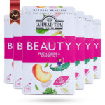 6 بسته چای گیاهی احمد Ahmad Tea مدل دمنوش زیبایی beauty پک 20 تایی