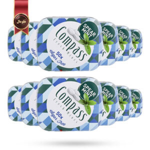 12 عدد قرص خوشبوکننده دهان کامپس compass مدل نعناع اسپیرمنت Spearmint