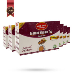 6 بسته چای کرک بدون شکر واگ بکری Wagh Bakri مدل ماسالا Masala وزن 140 گرم