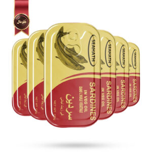 6 عدد کنسرو ماهی ساردین سی‌هات Seahath مدل ساردین در روغن گیاهی sardines in veg oil وزن 125 گرم
