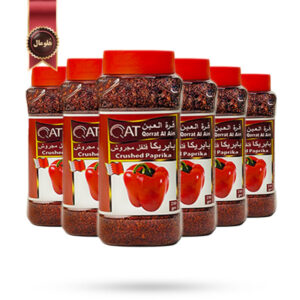 6 عدد فلفل پاپریکا قرة العین Qorrat Al Ain مدل پاپریکا خرد شده Crushed Paprika وزن 250 گرم