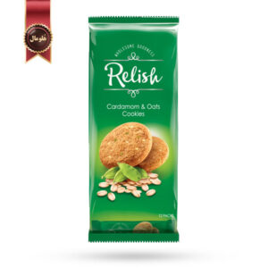 12 بسته کوکی رلیش Relish مدل هل و جو دوسر Cardamom And Oats وزن 42 گرم