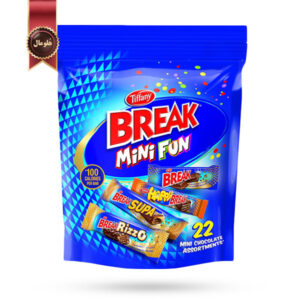 شکلات ویفری تیفانی Tiffany مدل ترکیبی ۴ نوع Break Mini Fun پک 22 عددی