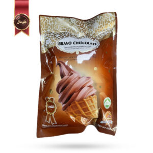 بیسکویت قیفی براوو چاکلت BRAVO CHOCOLATE مدل شکلاتی Chocolate وزن 300 گرم