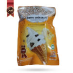 بیسکویت قیفی براوو چاکلت BRAVO CHOCOLATE مدل شکلات سفید White Chocolate وزن 300 گرم