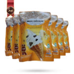 6 بسته بیسکویت قیفی براوو چاکلت BRAVO CHOCOLATE مدل شکلات سفید White Chocolate وزن 300 گرم