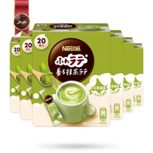 6 بسته چای ماچا نستله Nestle مدل لاته فوری معطر Matcha Latte پک 20 ساشه ای