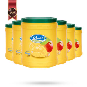 6 عدد پودر شربت ریحان Reihan مدل انبه Mango وزن 900 گرم