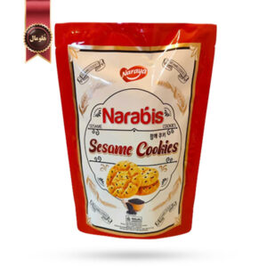بیسکویت ناربیس Narabis مدل کنجدی Sesame Cookies وزن 220 گرم