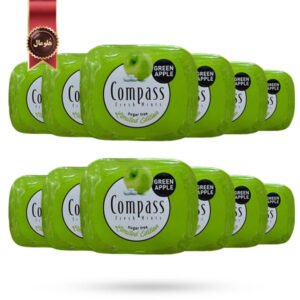 12 عدد قرص خوشبوکننده دهان کامپس compass مدل سیب سبز Green apple