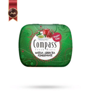 قرص خوشبوکننده دهان کامپس compass مدل چای سبز ماچا و انار Matcha-Green Tea Pomegranate
