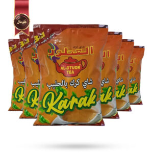6 بسته چای کرک العطور Al-Otuor مدل طعم زعفران Saffron flavor یک کیلویی