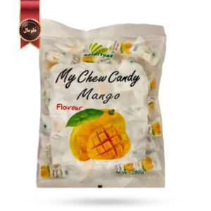 تافی جویدنی هاولی‌یوان Haoliyuan مدل انبه مای چویی کندی My Chew Candy Mango وزن 280 گرم