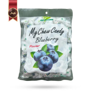 تافی جویدنی هاولی‌یوان Haoliyuan مدل بلوبری مای چویی کندی My Chew Candy Blueberry وزن 280 گرم