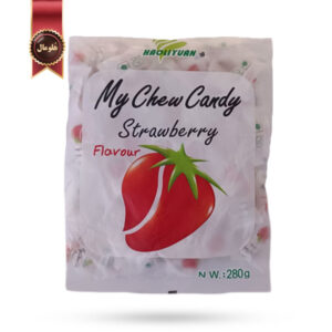 تافی جویدنی هاولی‌یوان Haoliyuan مدل توت‌فرنگی مای چویی کندی My Chew Candy Strawberry وزن 280 گرم