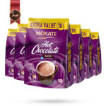 6 بسته هات چاکلت موکاته Mokate Hot Chocolate مدل دارک Dark پک 10 ساشه ای